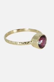 Anello con rodolite
