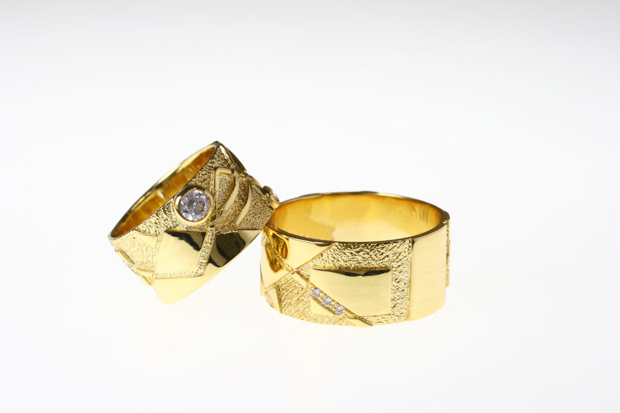 Eheringe mit Diamant
