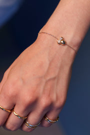 Mouse and diamond bracelet