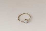 Anello opale milky