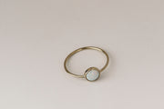 Anello opale milky