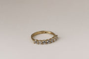 Gold and zircon ring
