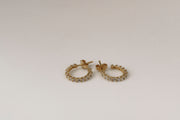 Earrings with zirconia