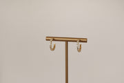 Earrings with zirconia