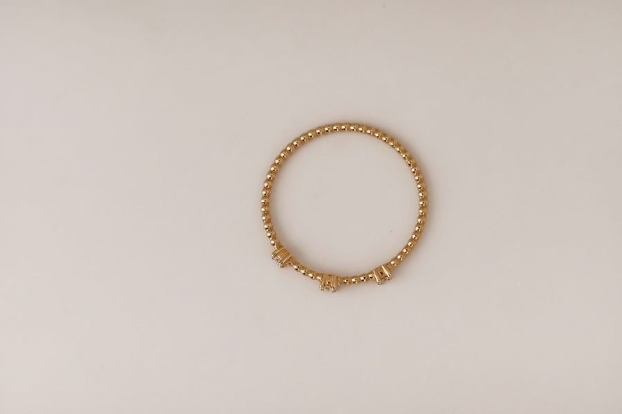 Anello tre diamanti