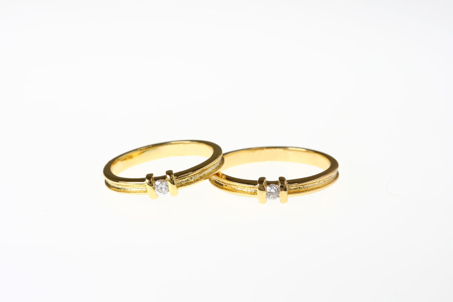Eheringe mit Diamanten