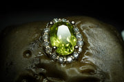Orecchini peridoto e diamanti